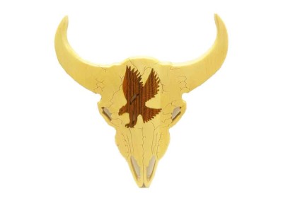 Bull Skull with Eagle